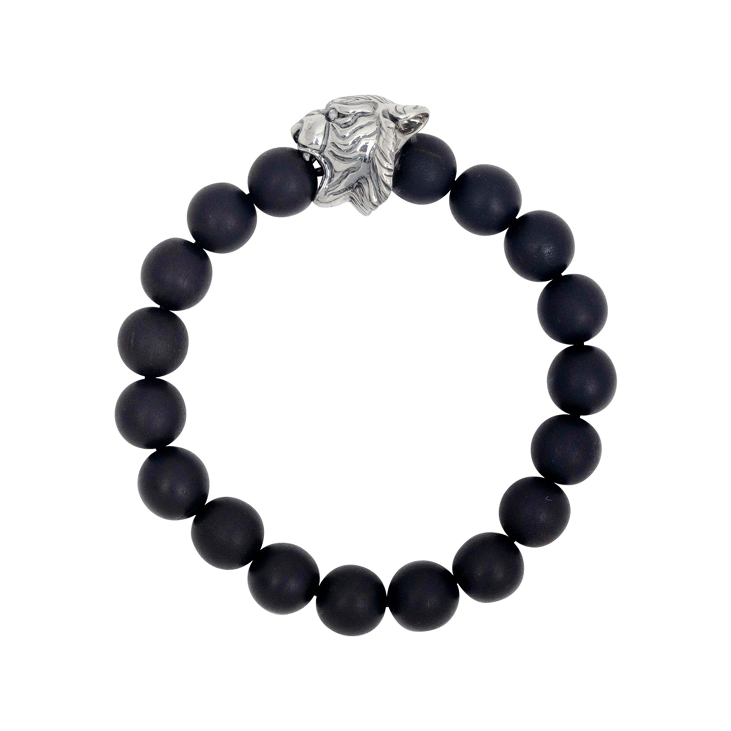 Chinese Zodiac Ebony Bead Bracelet - Year of the Tiger