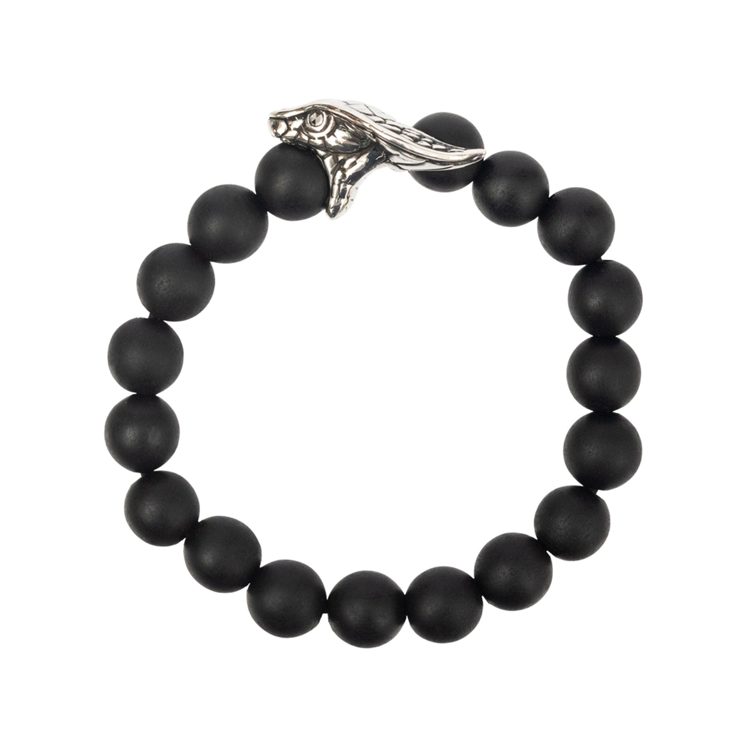 Chinese Zodiac Ebony Bead Bracelet - Year of the Snake