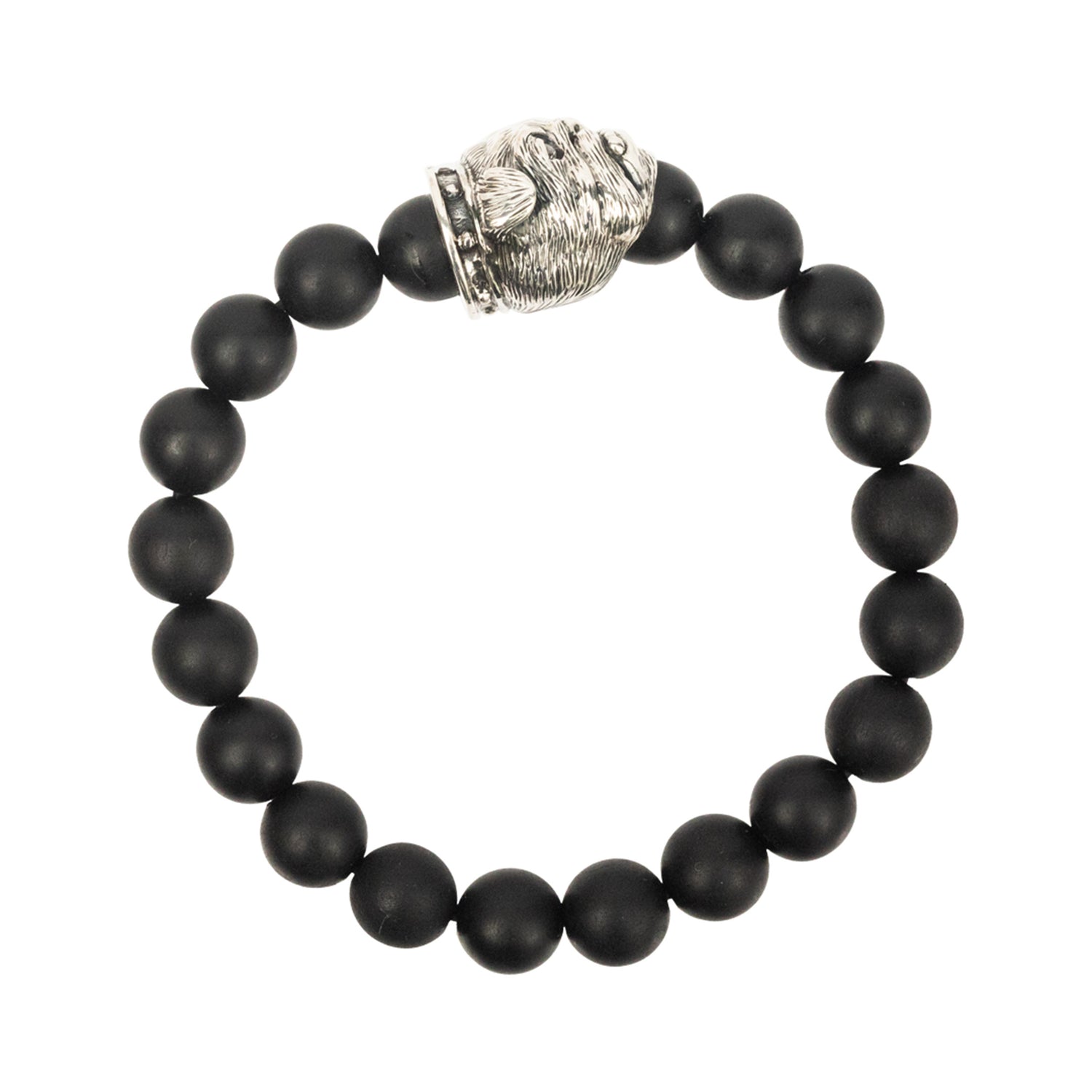 Chinese Zodiac Ebony Bead Bracelet - Year of the Dog