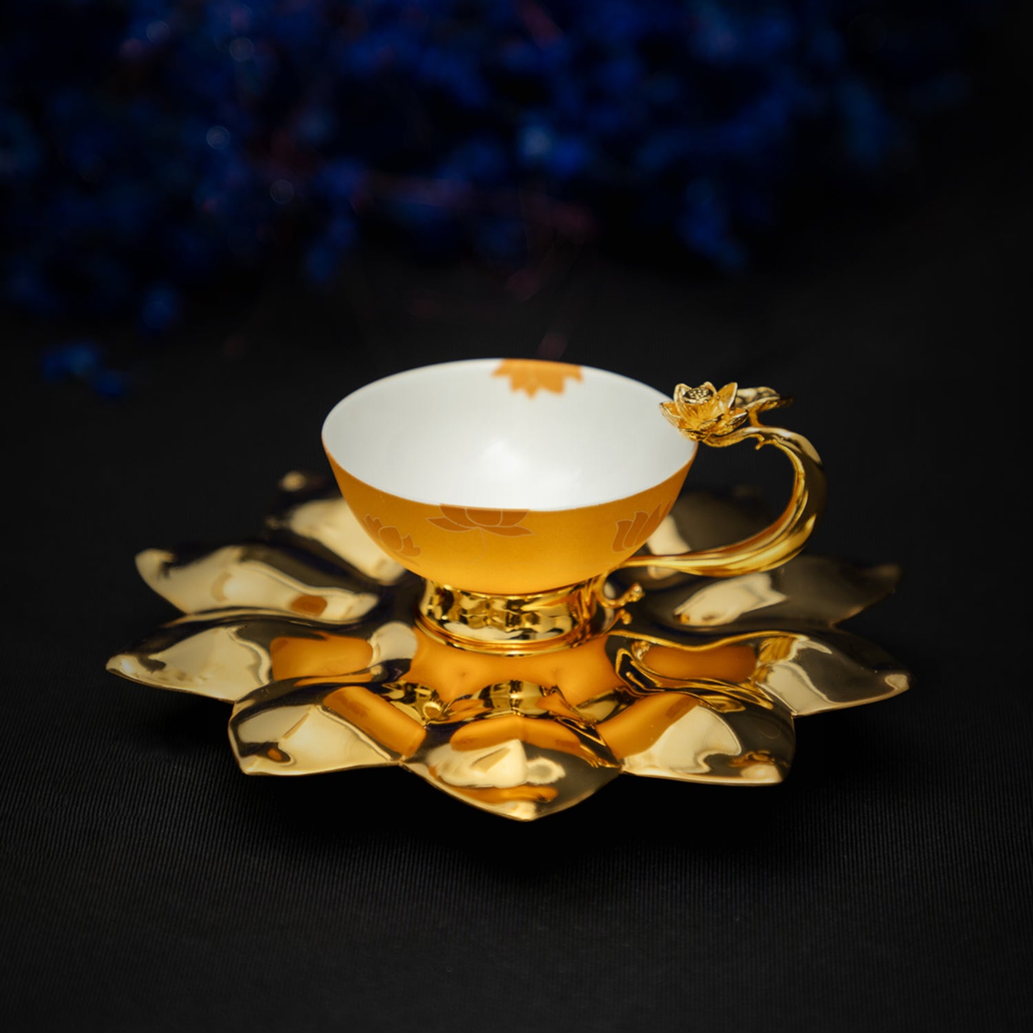 Espresso Cup with Lotus Plate