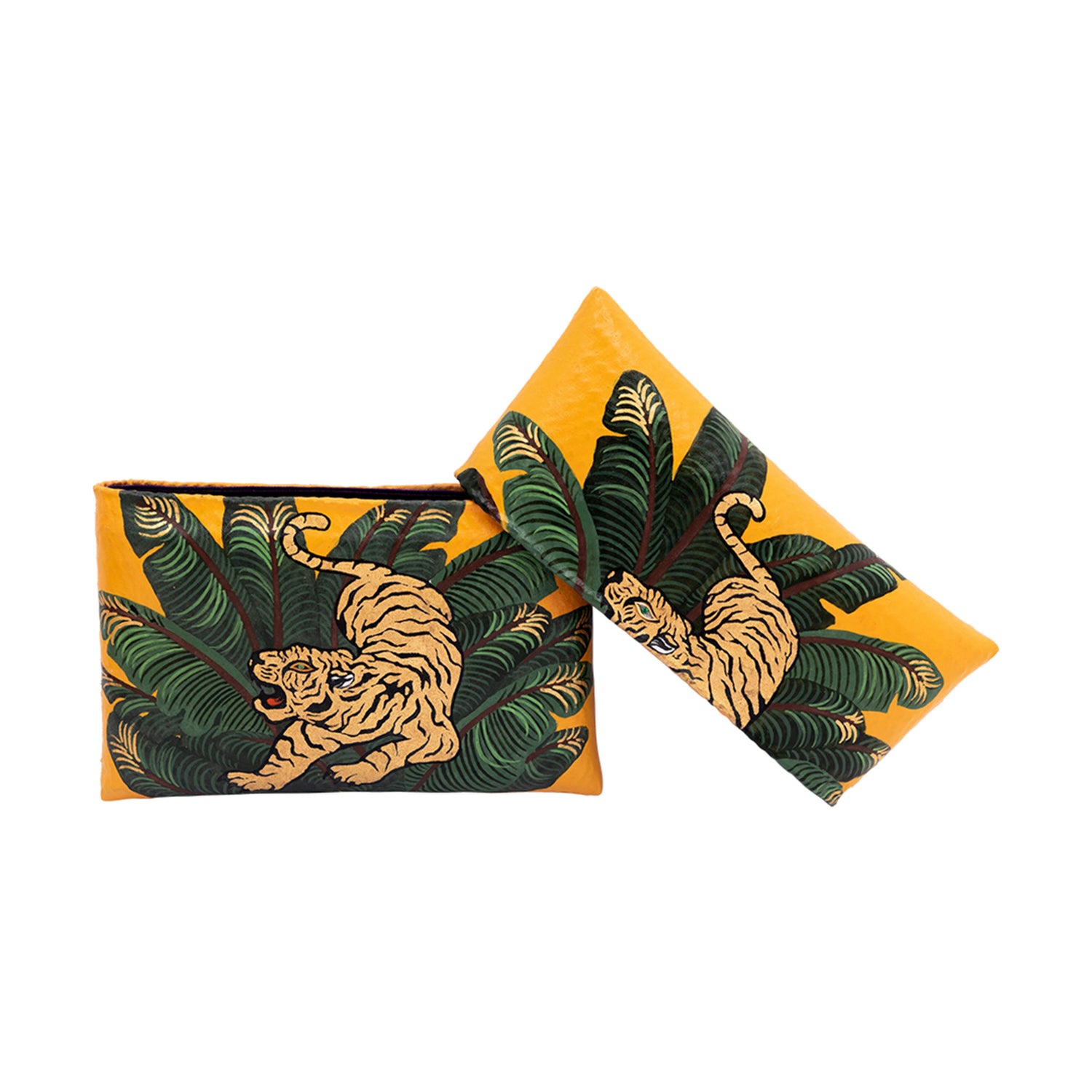 Yellow Jungle Tiger Clutch