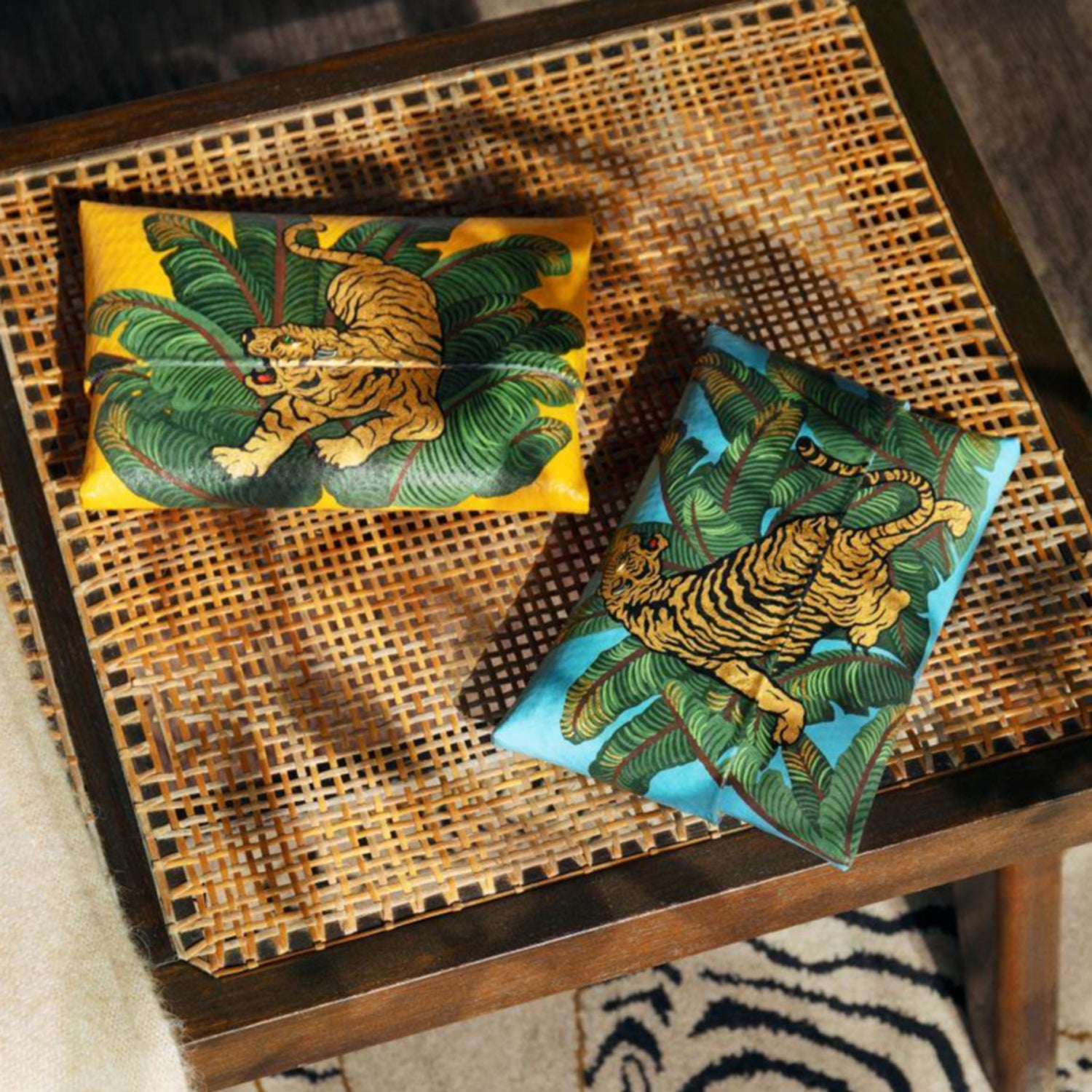 Blue Jungle Tiger Clutch