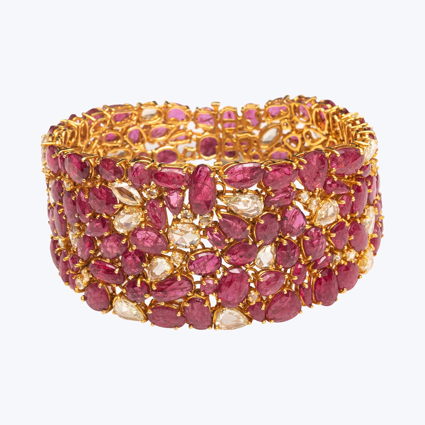 Natural Ruby and Diamond Bracelet