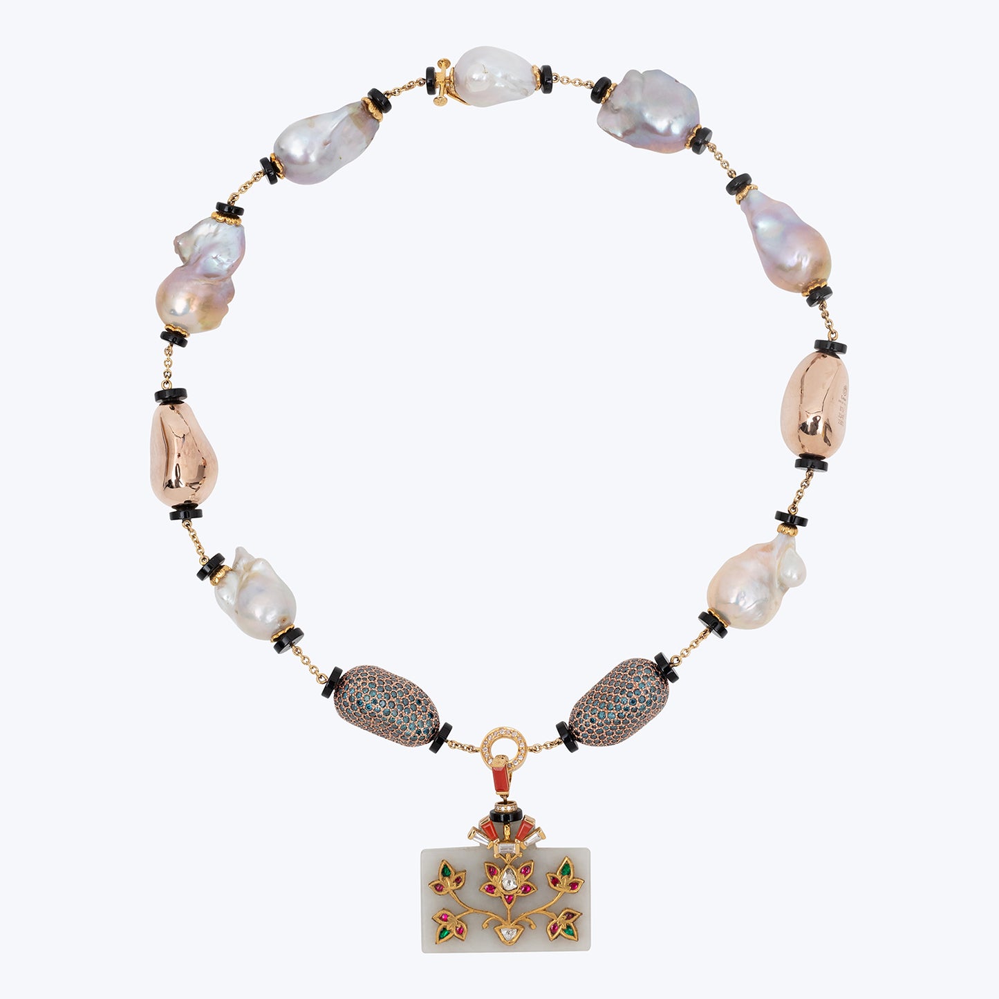 Mughal Muse and Pearl Panache Jade Necklace