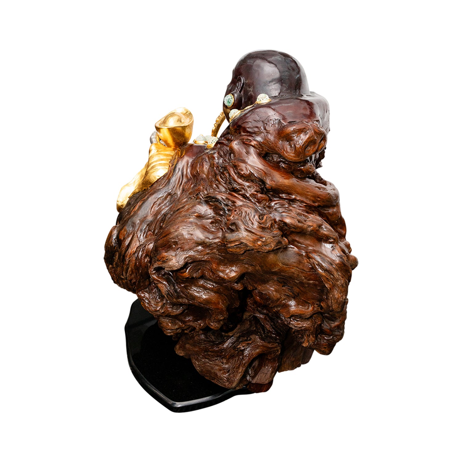 Happy Monk Sculpture with Sceptre