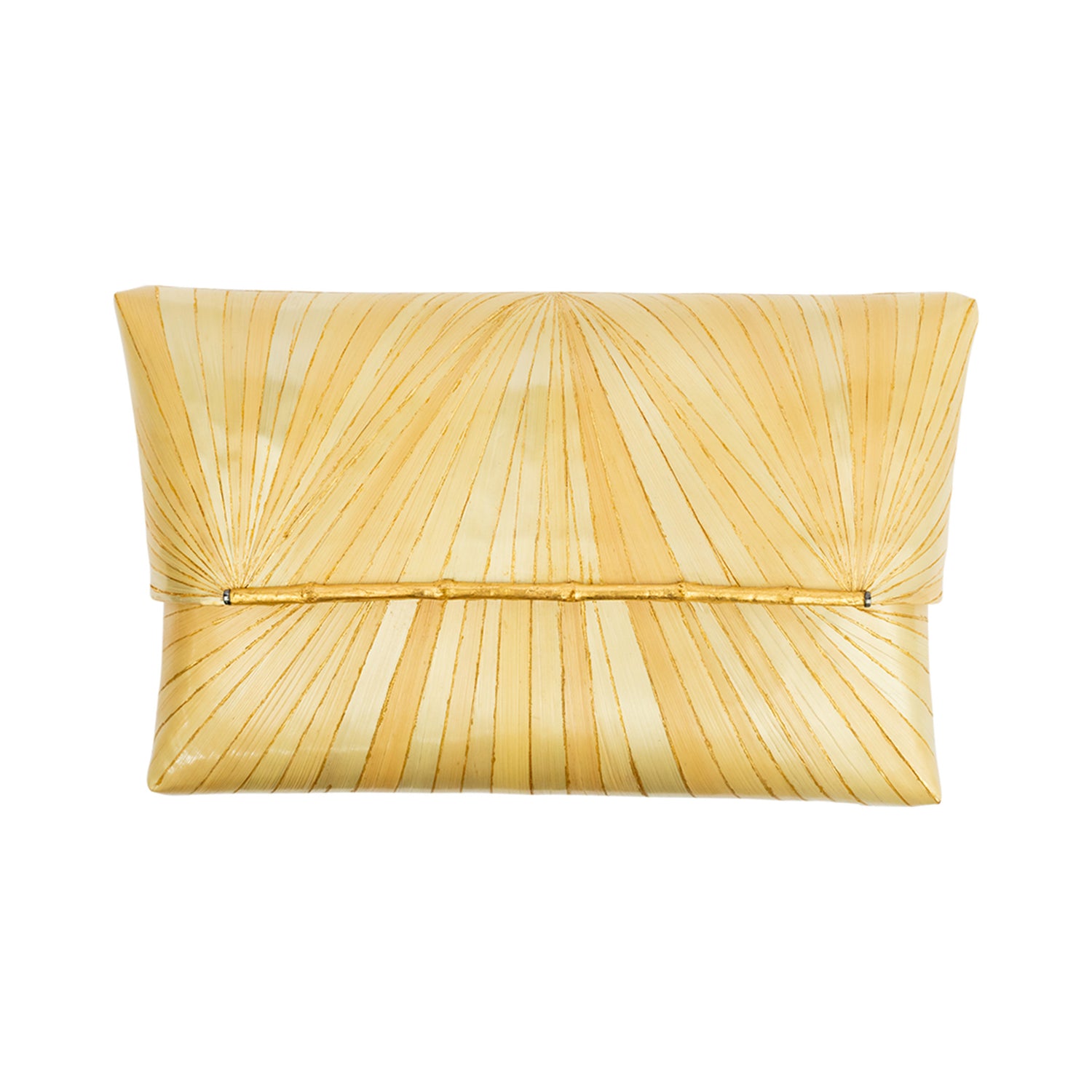 Marquetry Clutch Bag with carved abalone bird #M