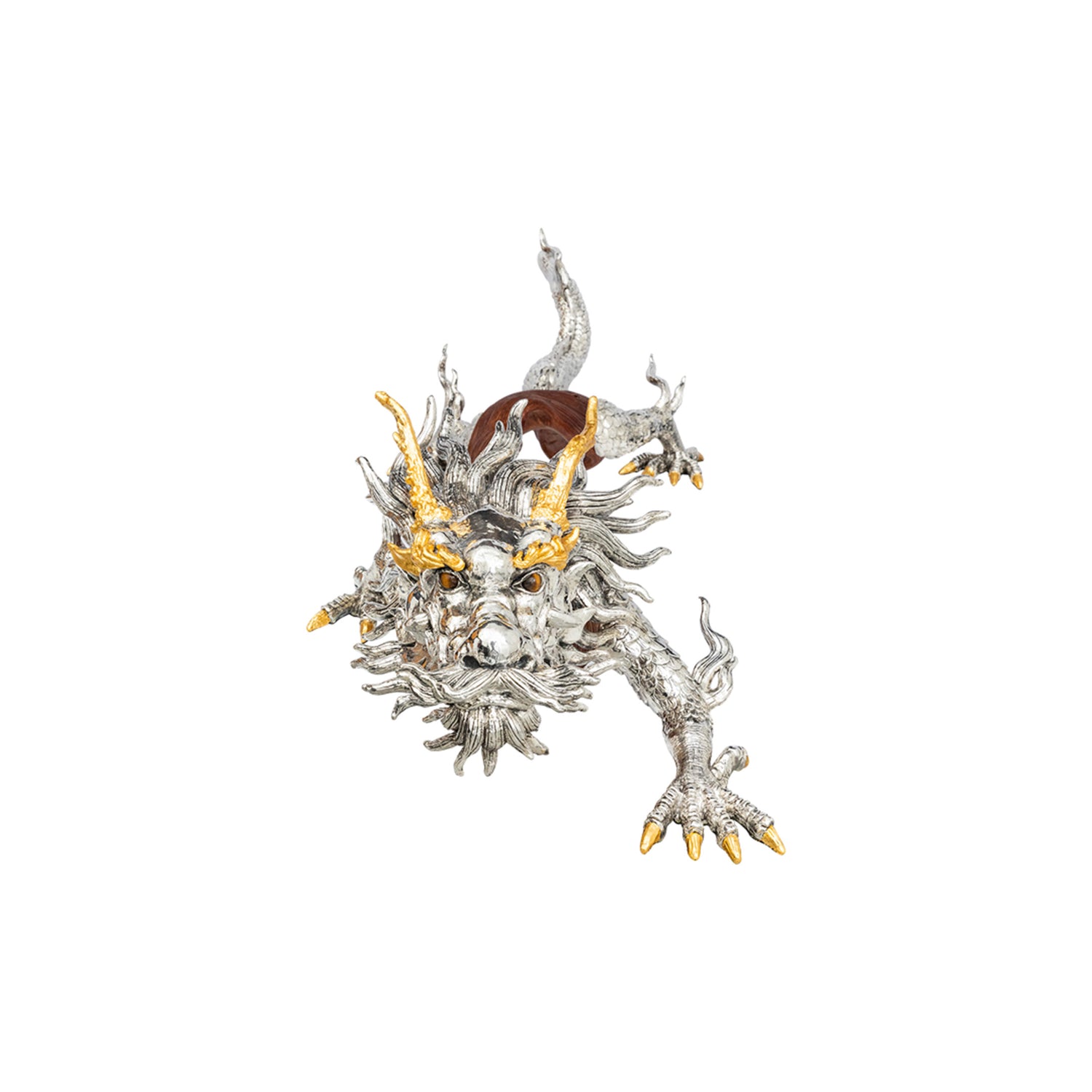 Swirling Dragon Liana Wood Sculpture