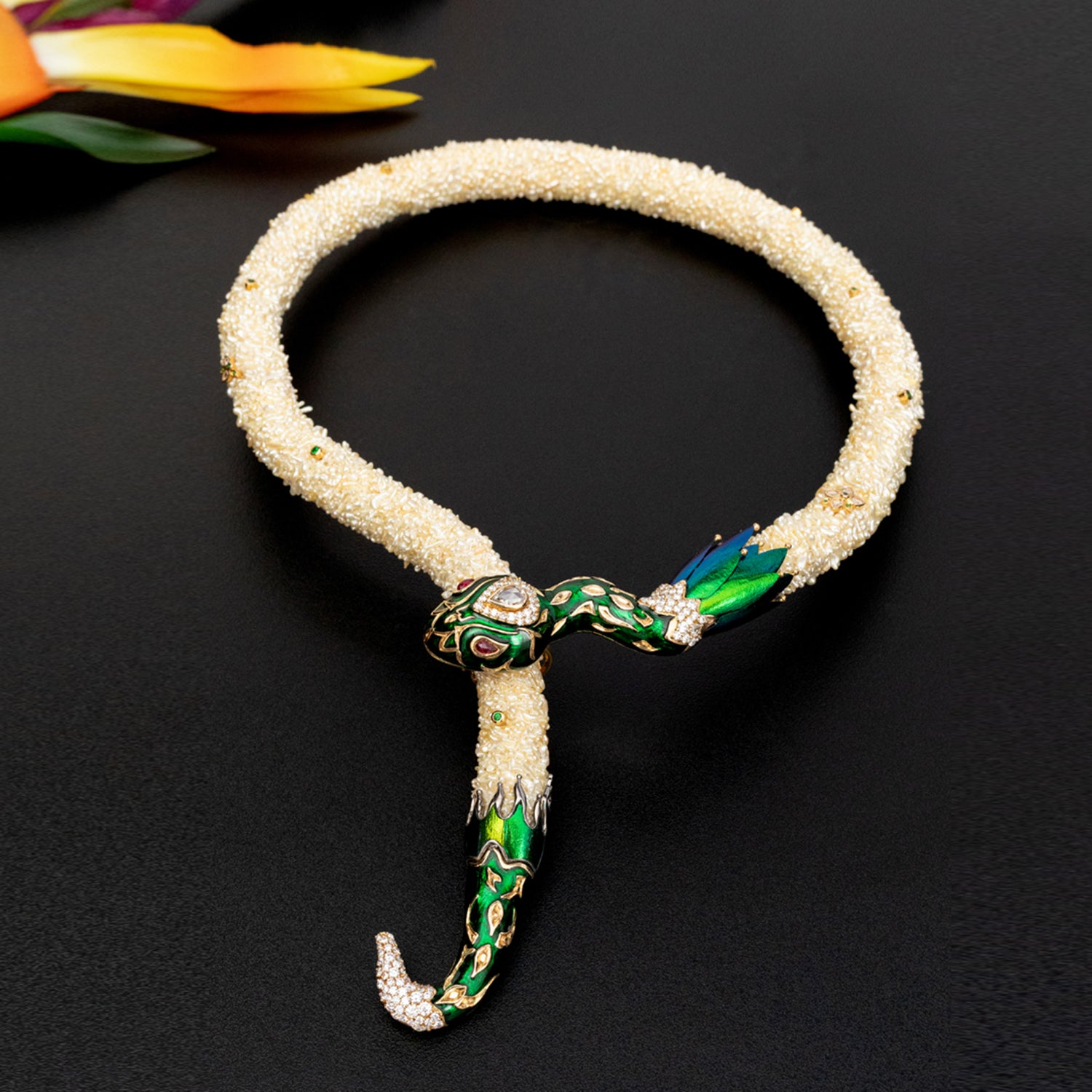 Enchanted Serpent Wing Necklace