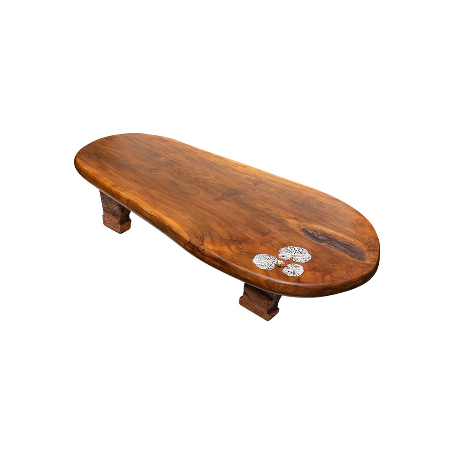 Floating Lotus Leaf Teak Root Table