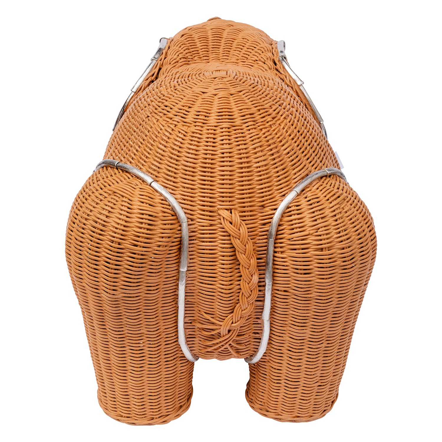 Woven Rattan Elephant Stool