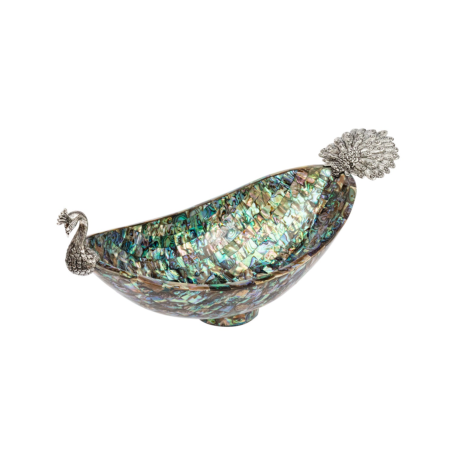 Peacock Abalone Shell Bowl