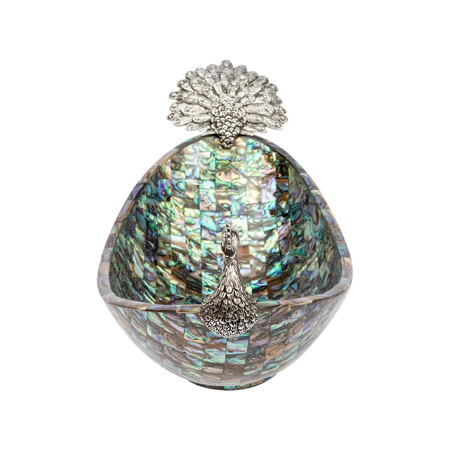 Peacock Abalone Shell Bowl