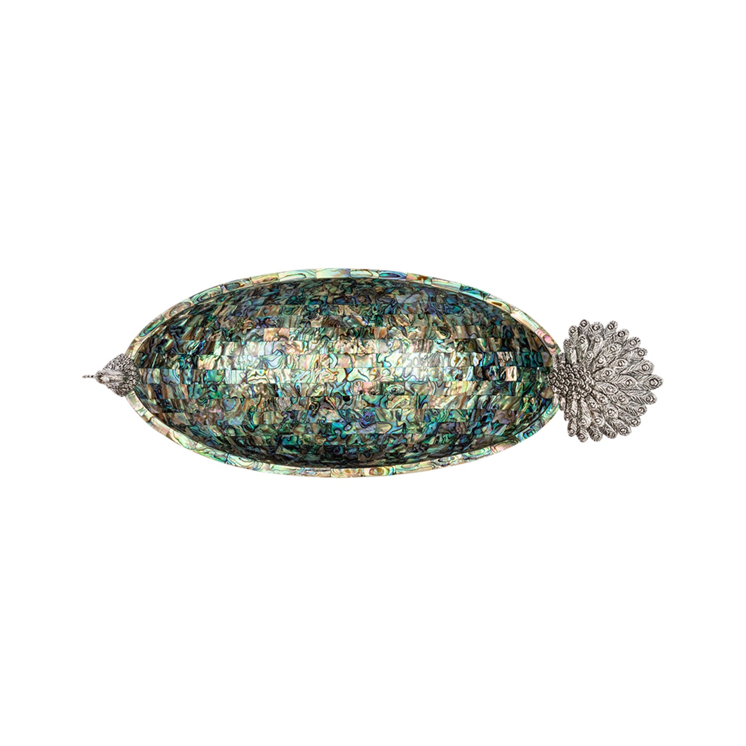 Peacock Abalone Shell Bowl