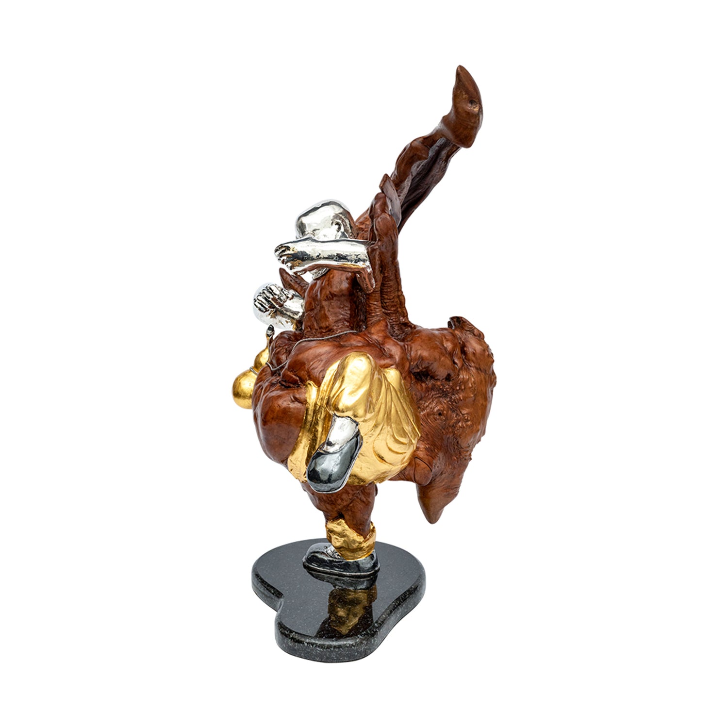 Happy Monk Sculpture with a Gourd