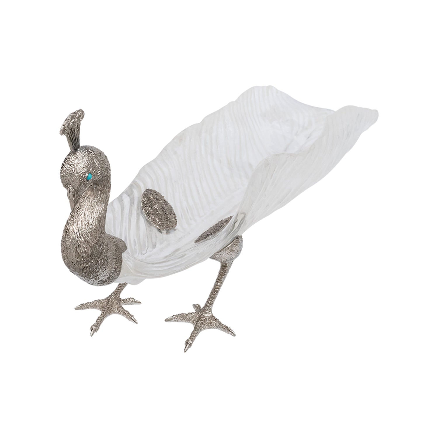 Pearlescent Peacock Bowl- Size L