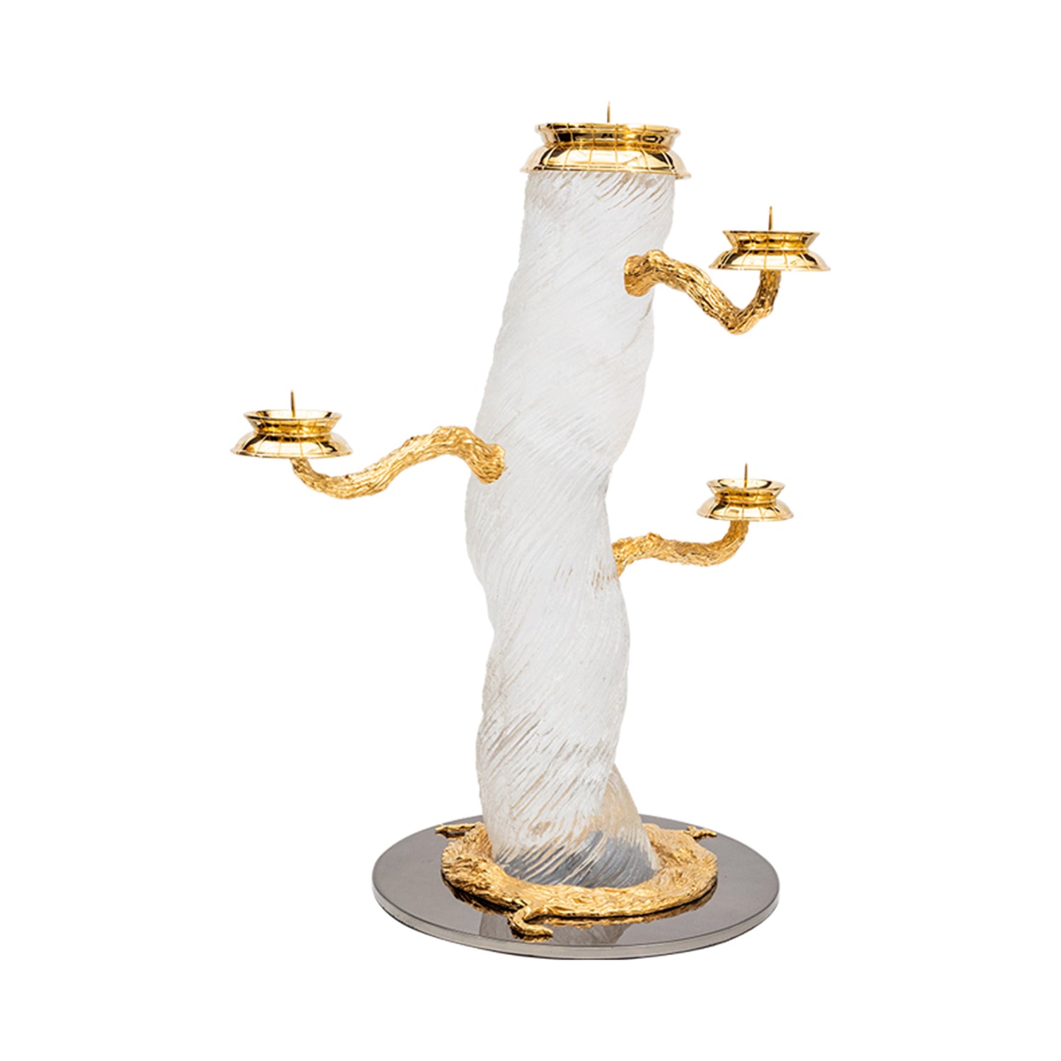 Frosted Liana Candle Holder