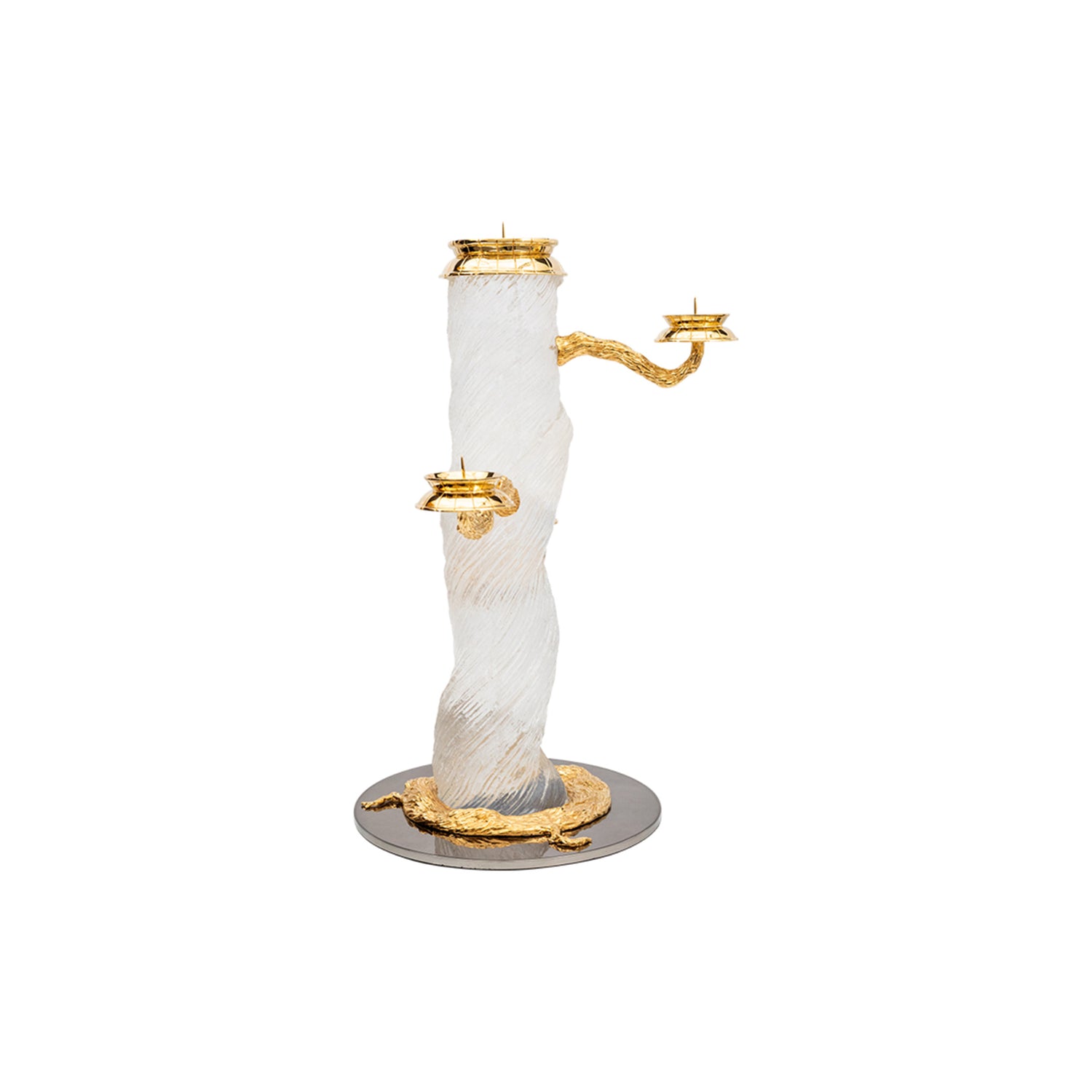 Frosted Liana Candle Holder