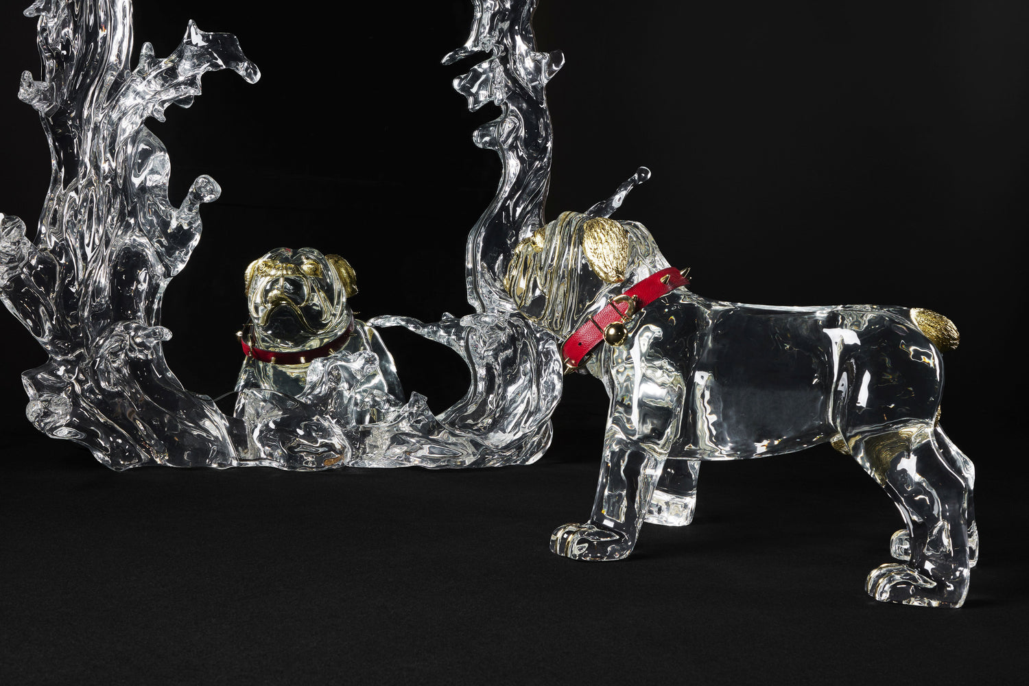 Snowy Bulldog Stool