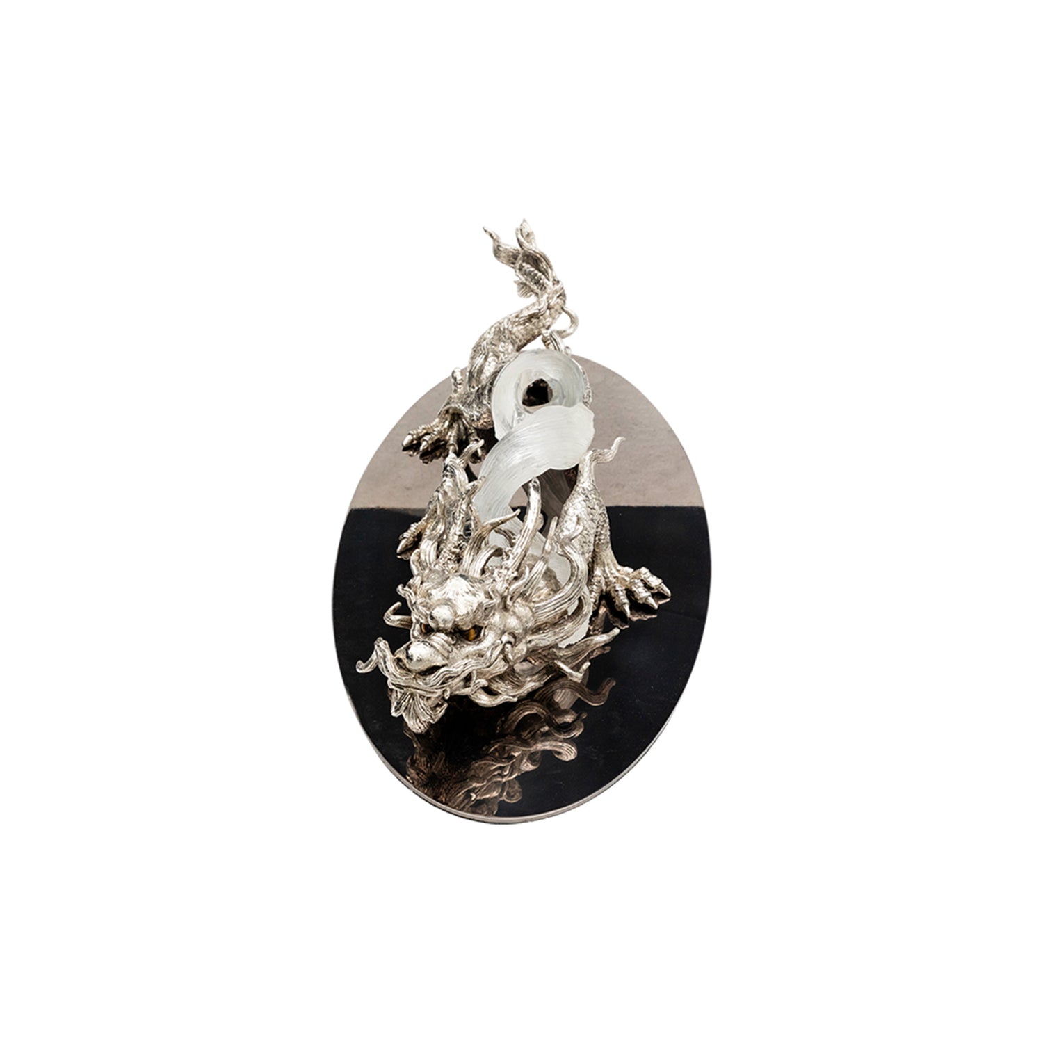 Frosted and Fiery Imperial Dragon - Size M