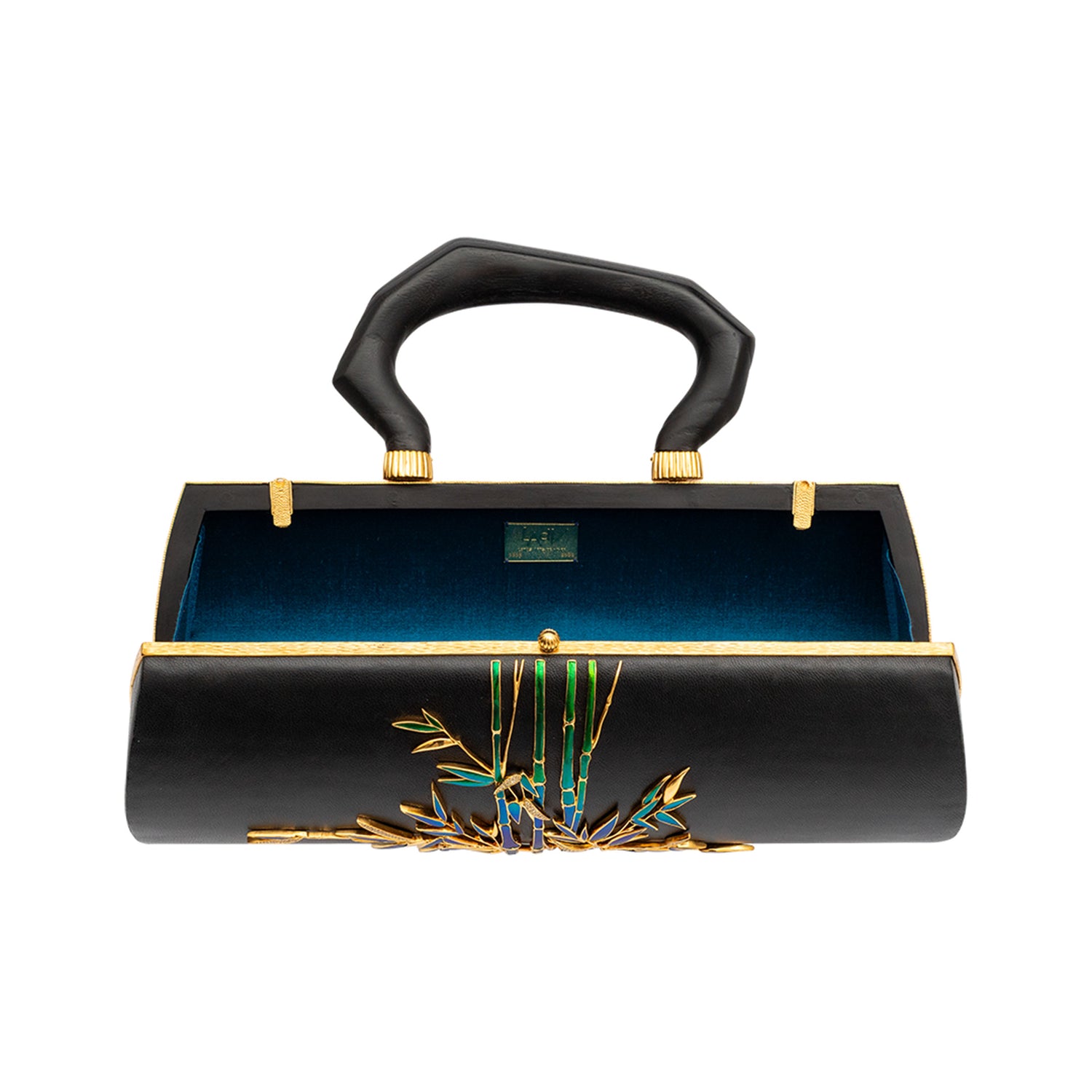 Scarab Bamboo Motif Handbag with Diamond