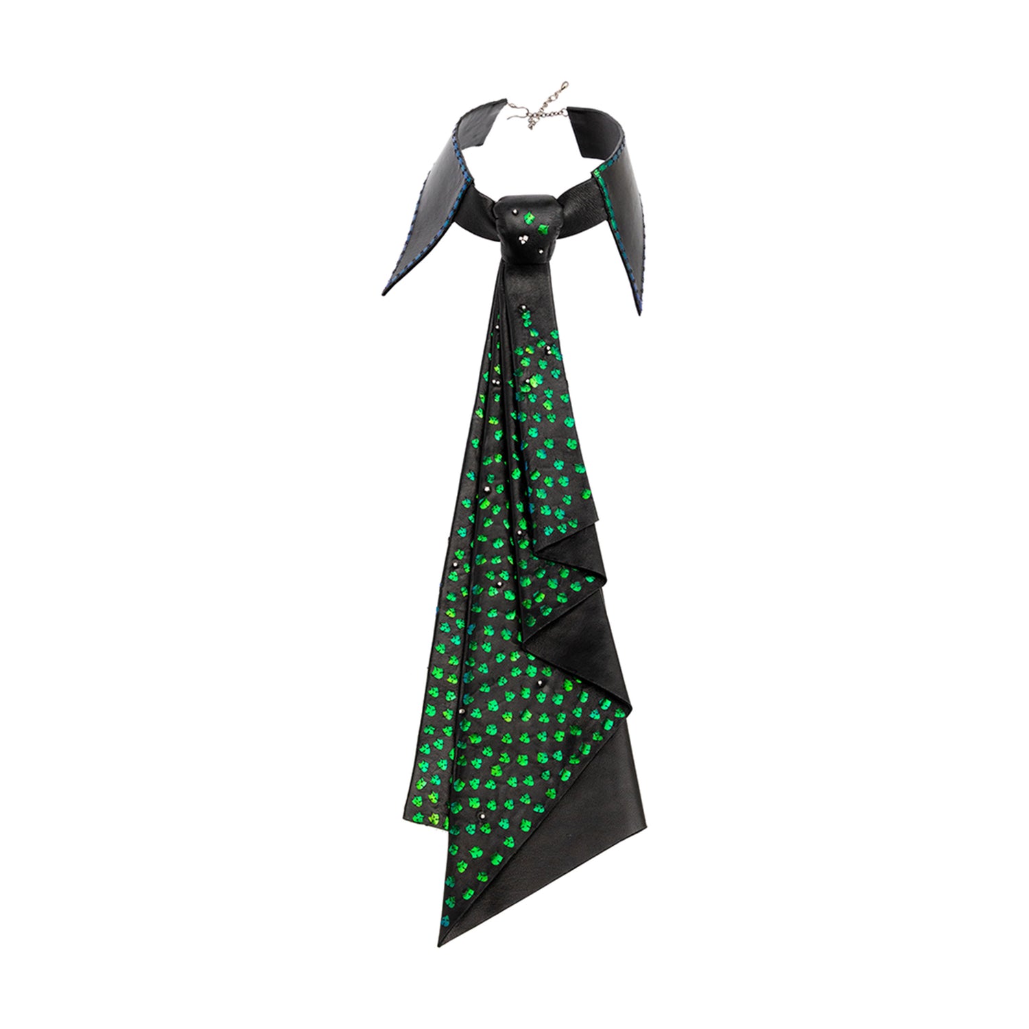 Scarab-Couture Tie & Necklace with Diamond