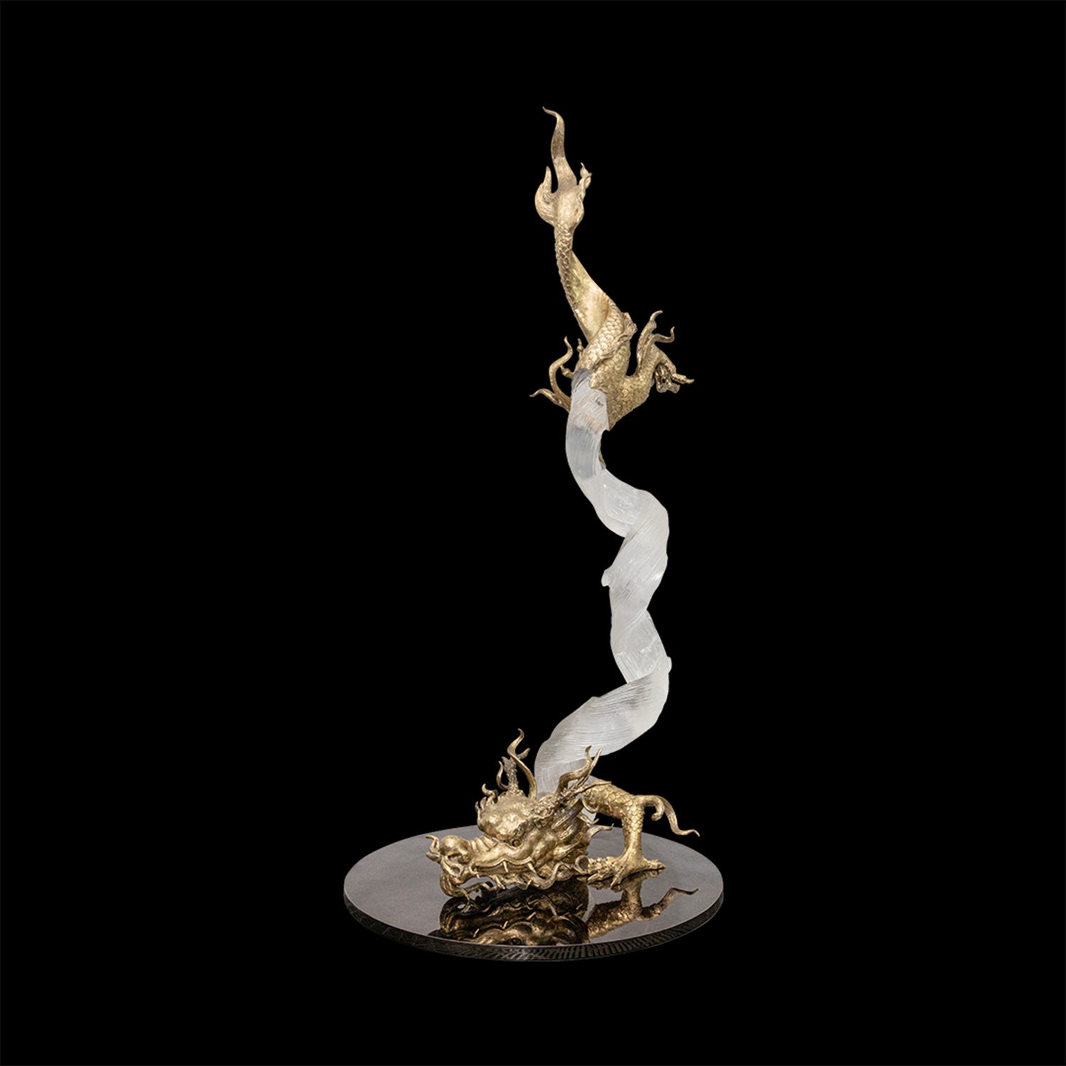 Ascent of the Dragon Floor Lamp
