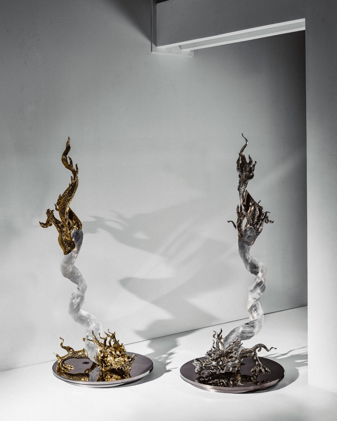 Ascent of the Dragon Floor Lamp