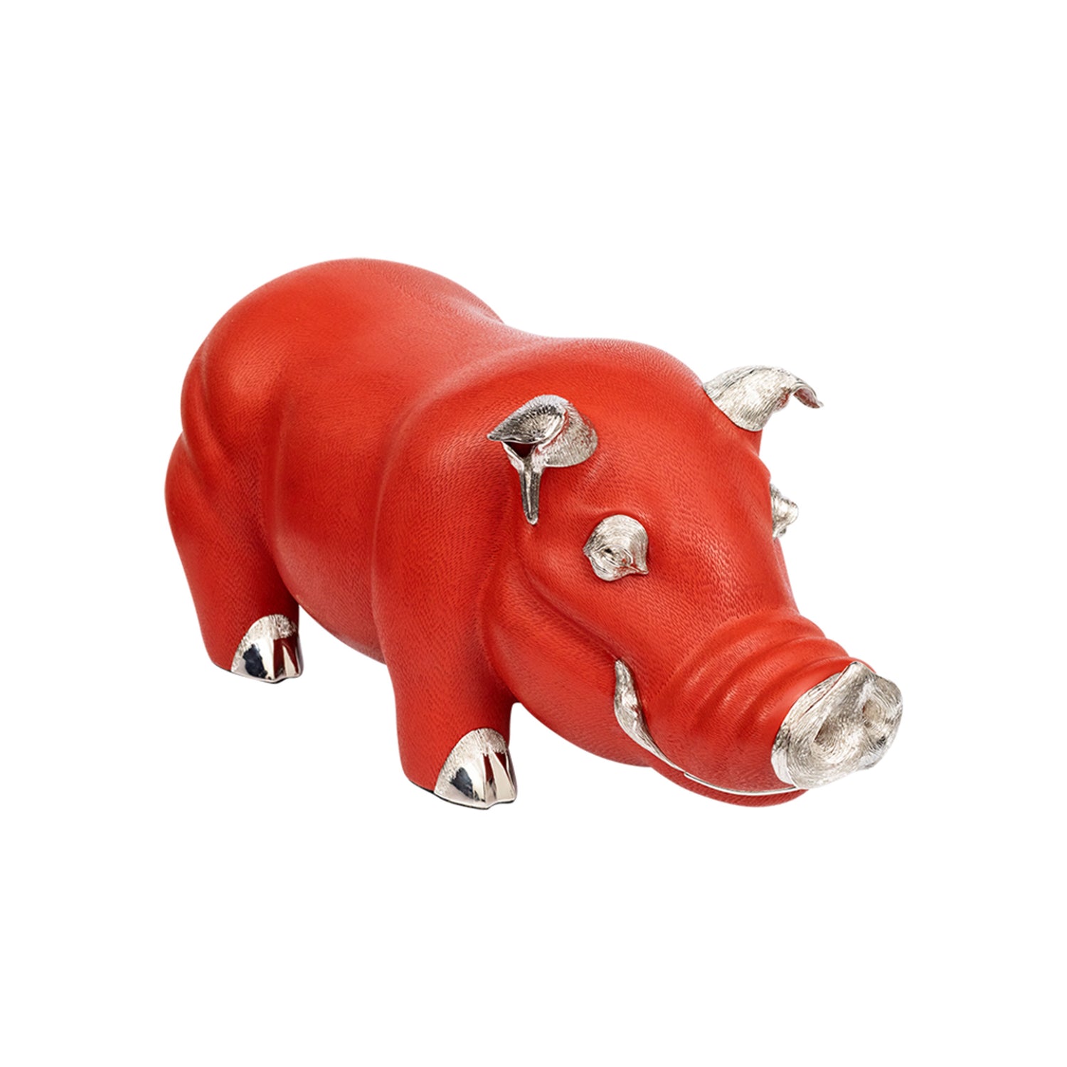 Red Lacquer Pig Stool
