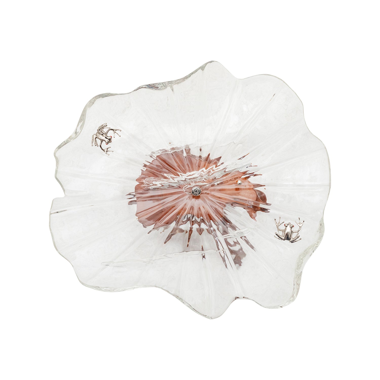 Frosted Leaf and Moonlit Frog Bowl