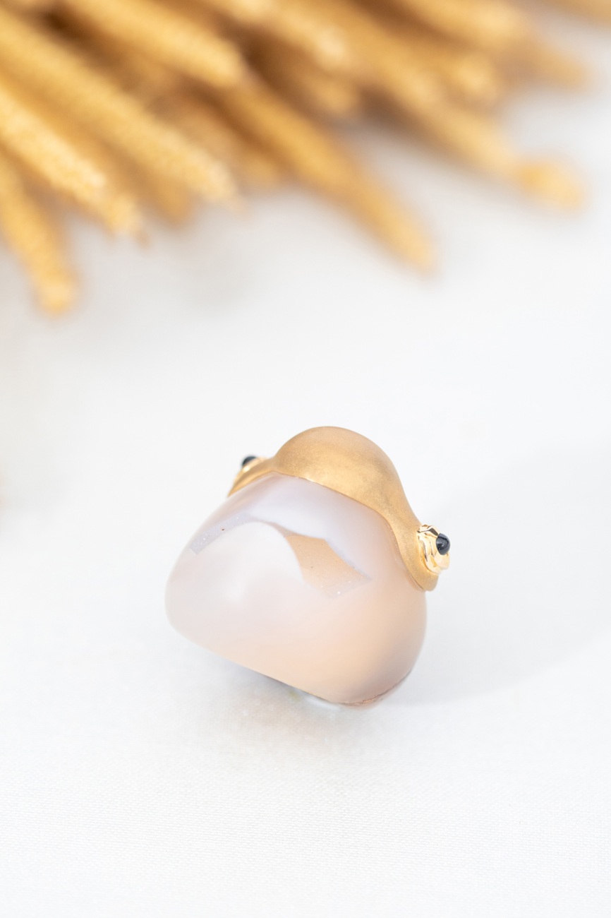 Dolphin Agate Ring