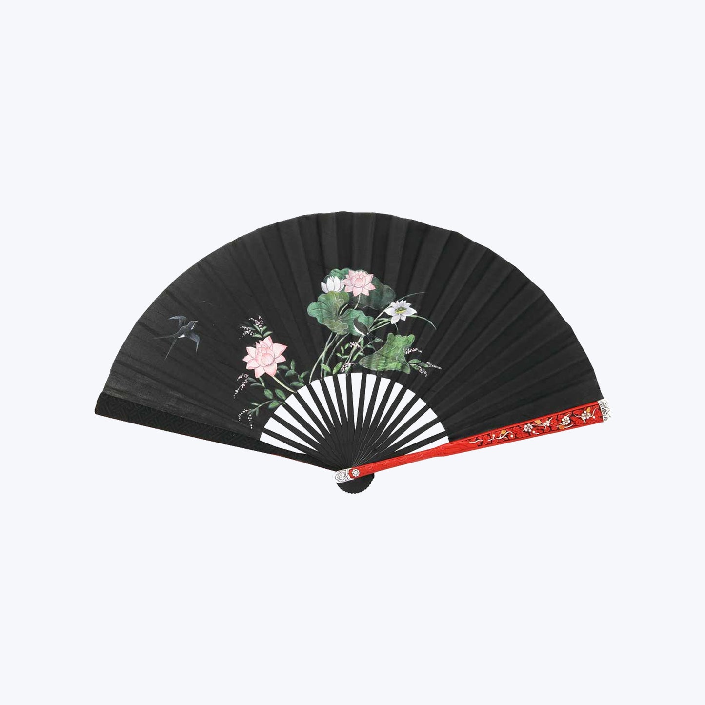 Lacquer Fan with Pearl