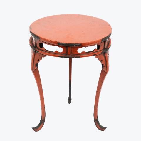 Vermillion Lacquer Incense Table