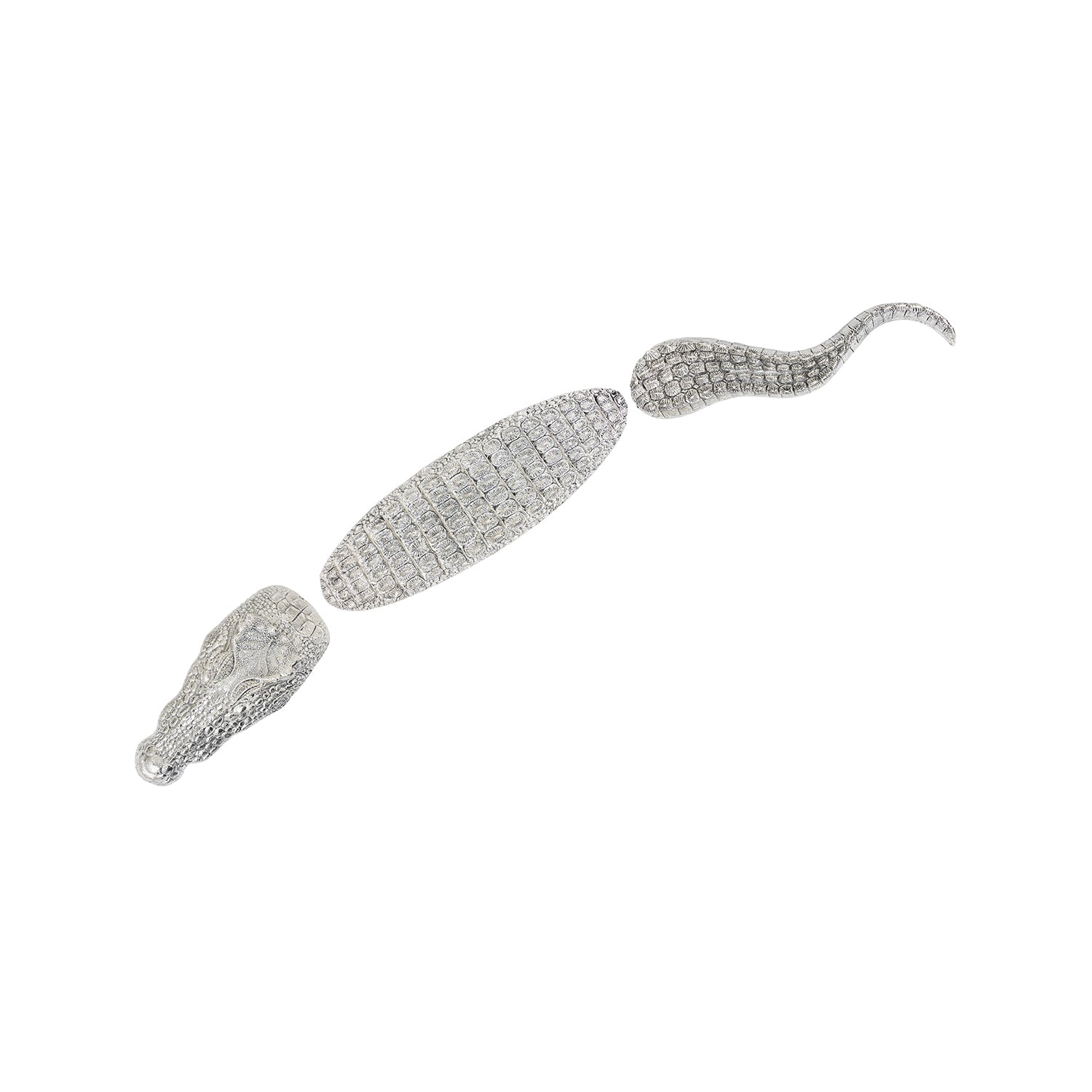 Sterling Silver Floating Crocodile