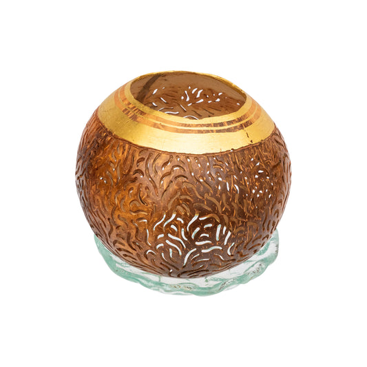 Perforated Coconut Candle Light