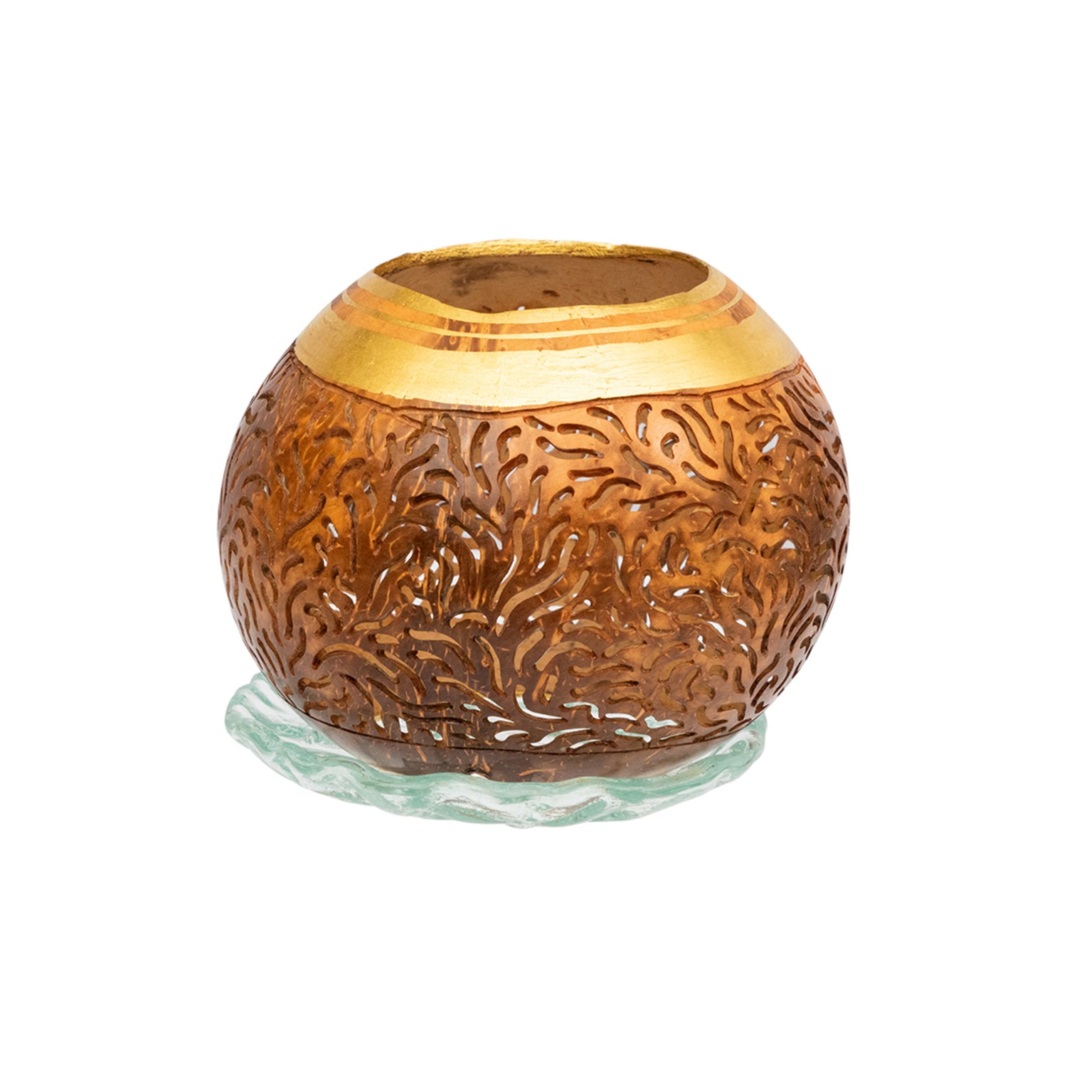 Perforated Coconut Candle Light