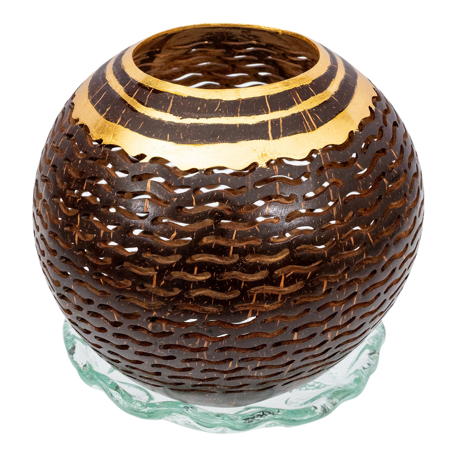 Perforated Coconut Candle Light