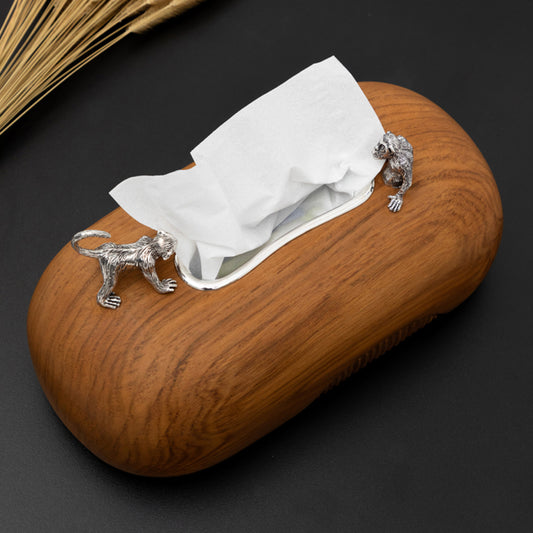 Tissue Box with Monkeys
