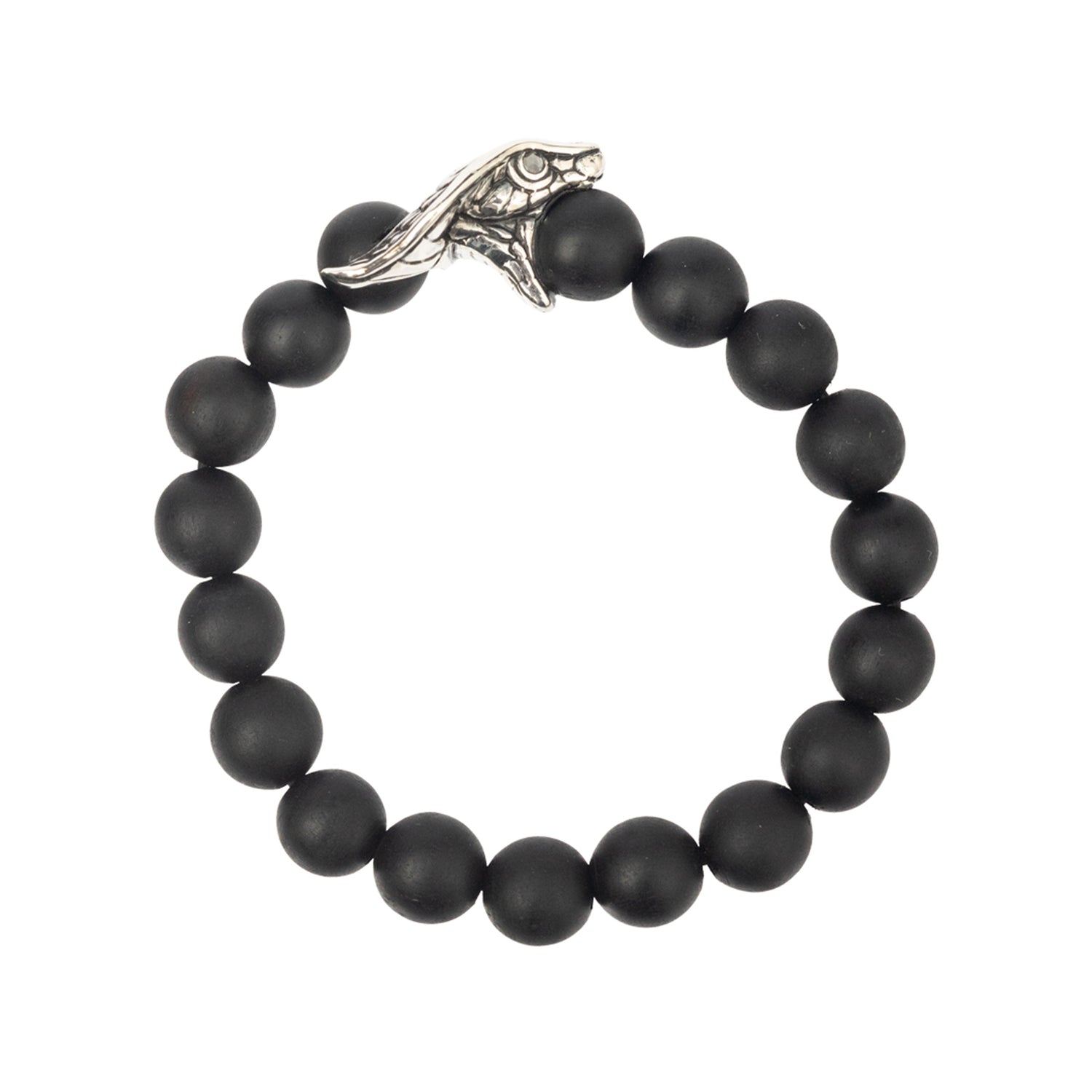 Chinese Zodiac Ebony Bead Bracelet - Year of the Snake