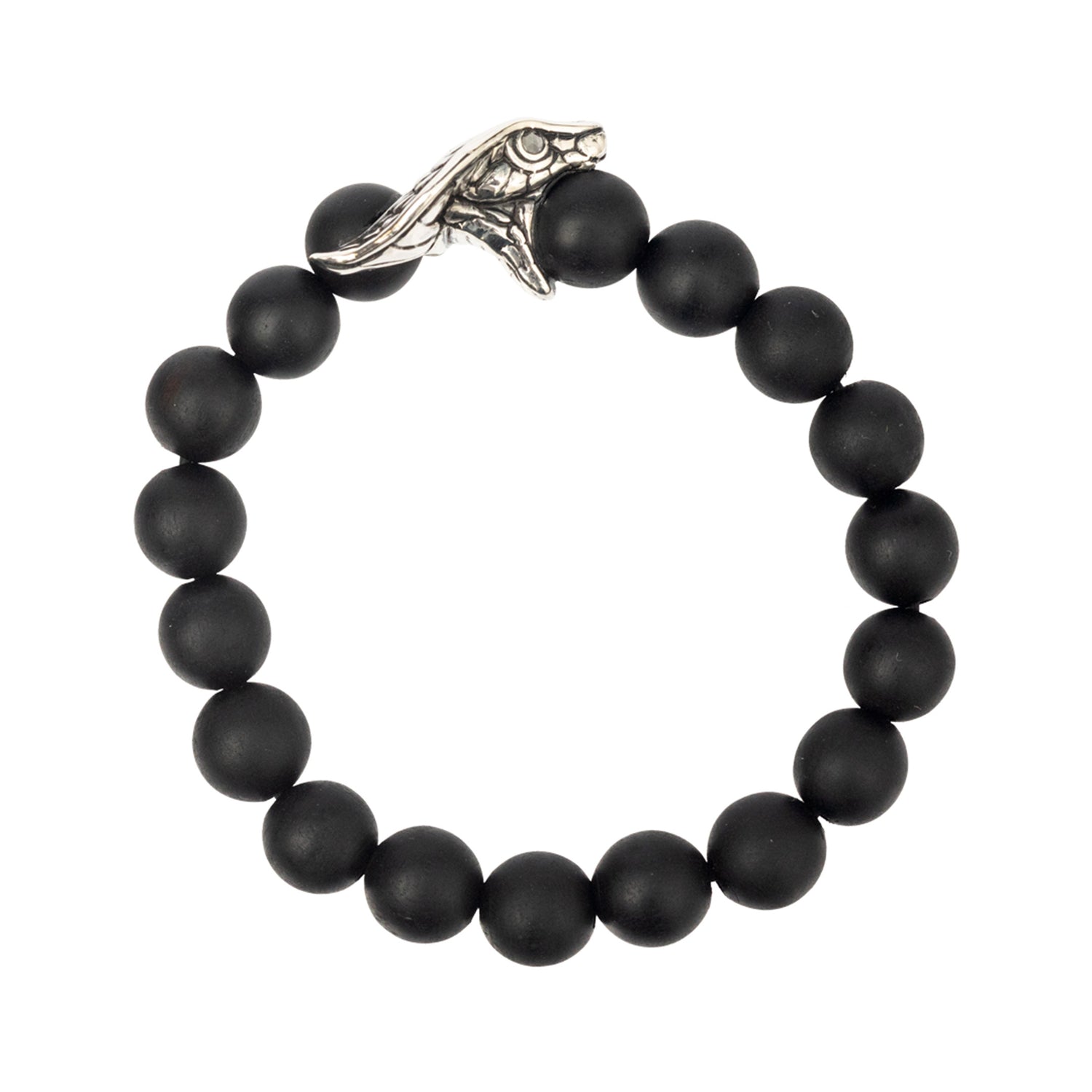 Chinese Zodiac Ebony Bead Bracelet - Year of the Snake
