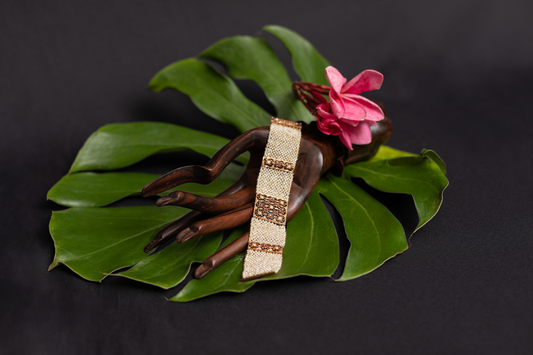 Basra Pearl and Mozambique Ruby Bracelet