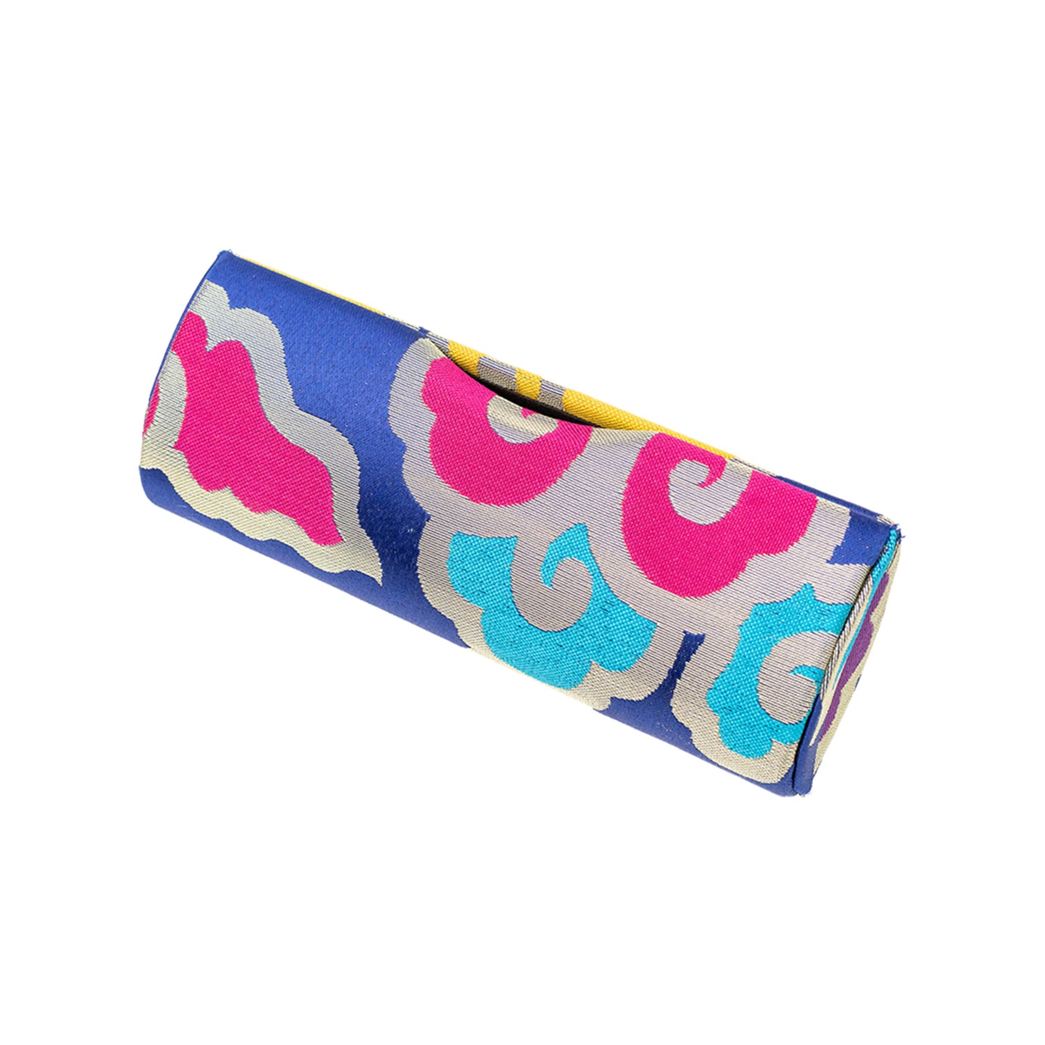 Spectacle Case with Colourful Textile