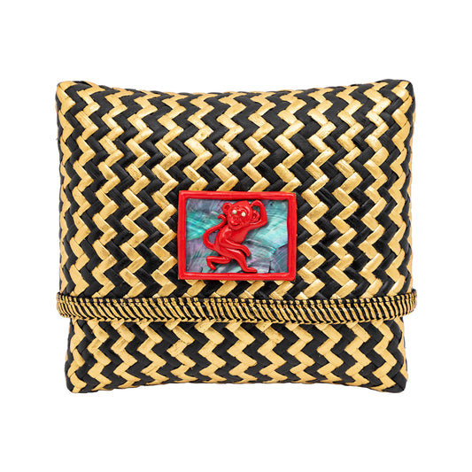Tropical Woven Rattan Bags with Chinese Zodiac - Monkey
