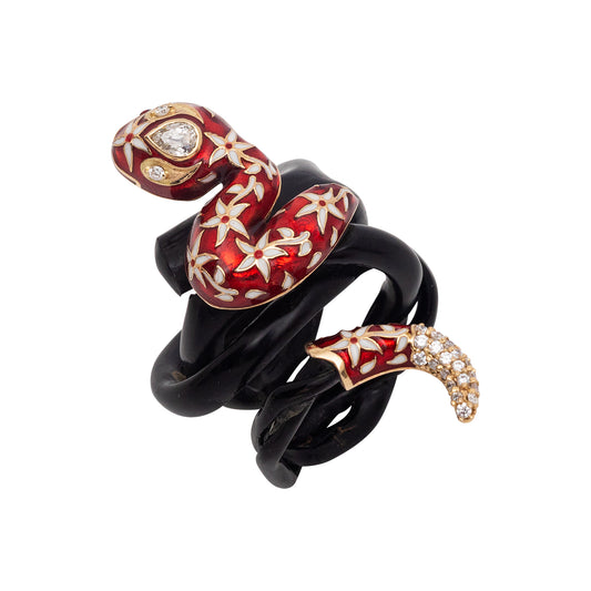 Spiral Dancing Snake Ring