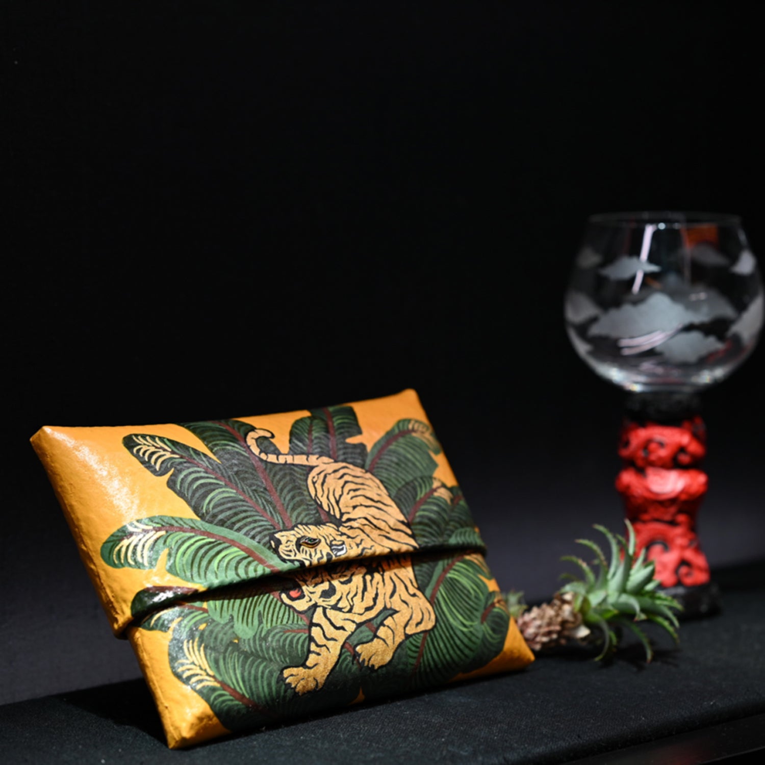 Yellow Jungle Tiger Clutch