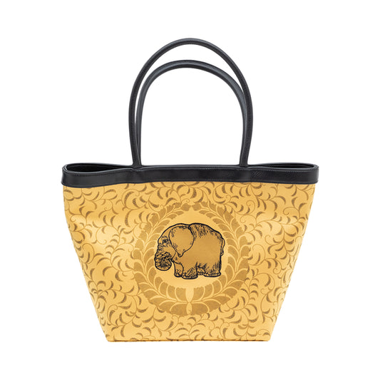 A Golden Elephant Shopping Bag