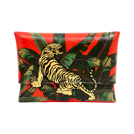 Red Jungle Tiger Clutch
