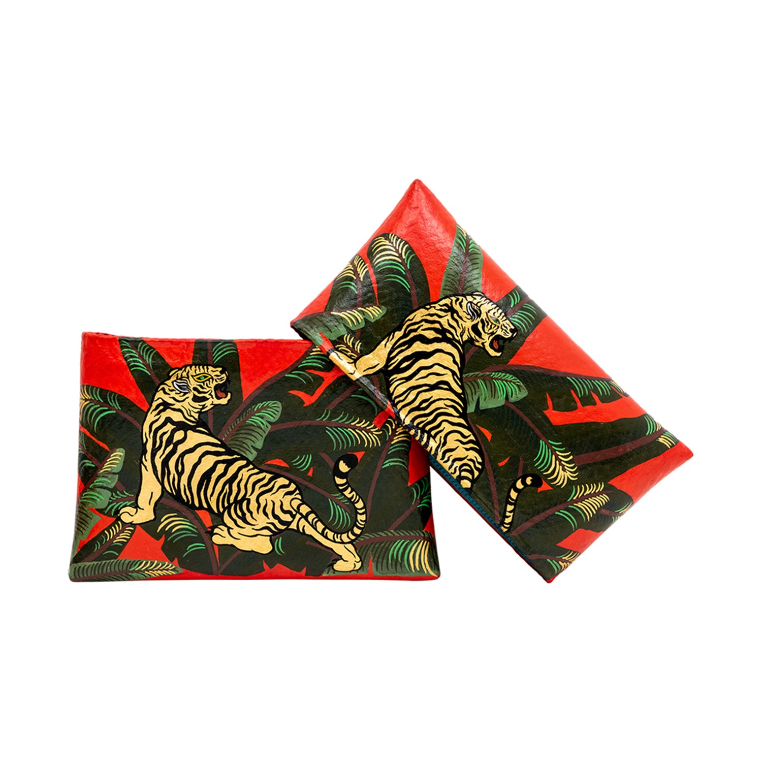 Red Jungle Tiger Clutch
