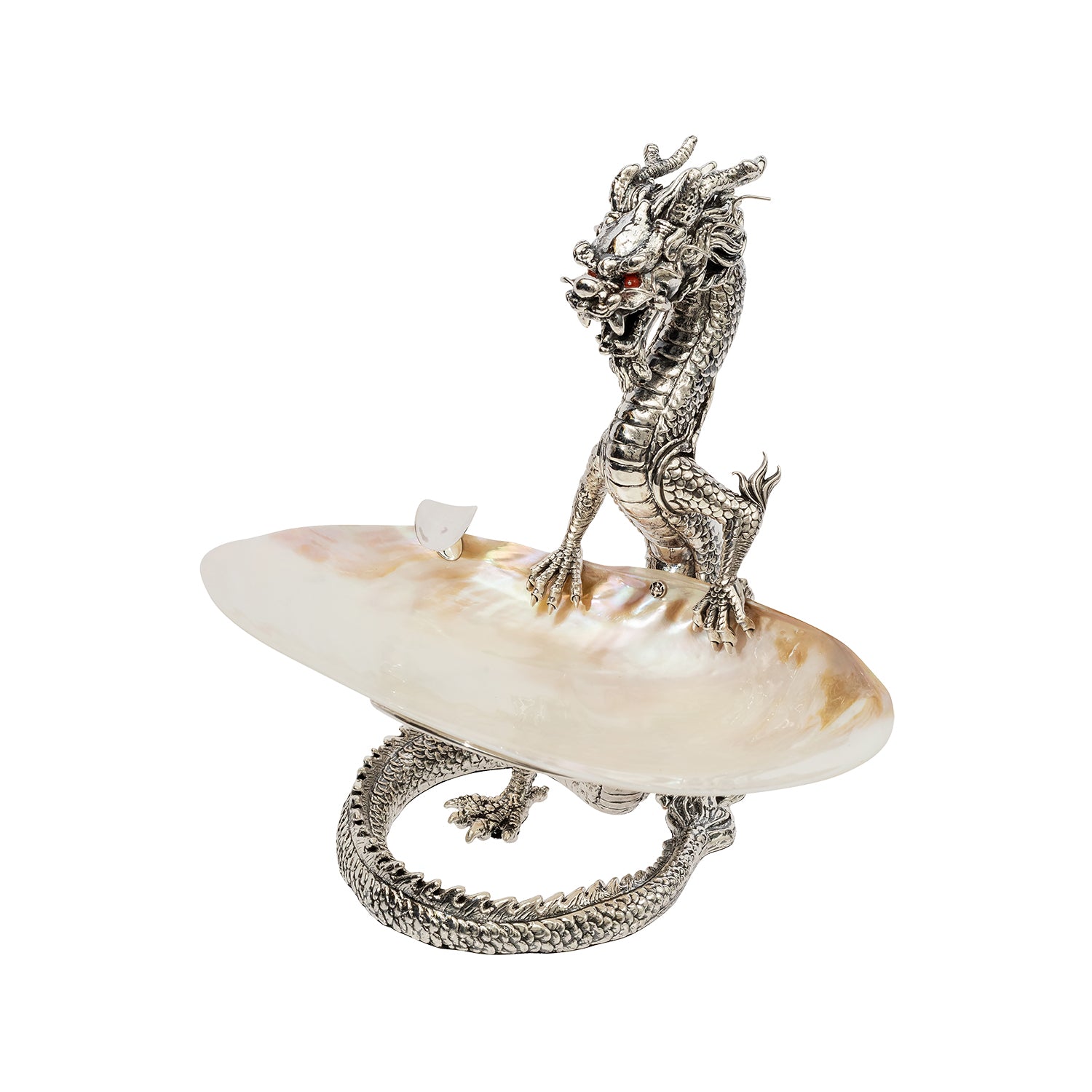 Dragon Ashtray with Shell Plate