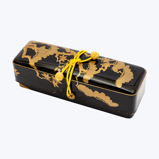 Antique Japanese Lacquer Desktop Pen Box