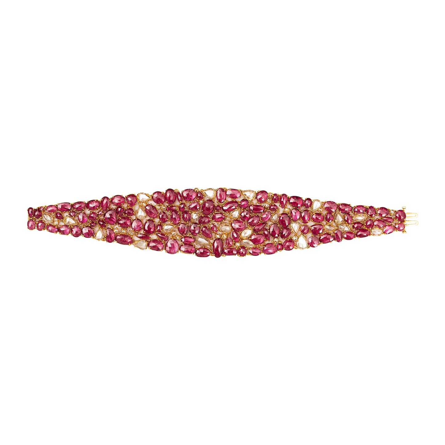 Natural Ruby and Diamond Bracelet